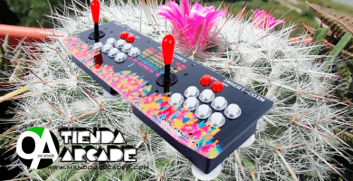 Mandos Arcade joystick doble raspberry